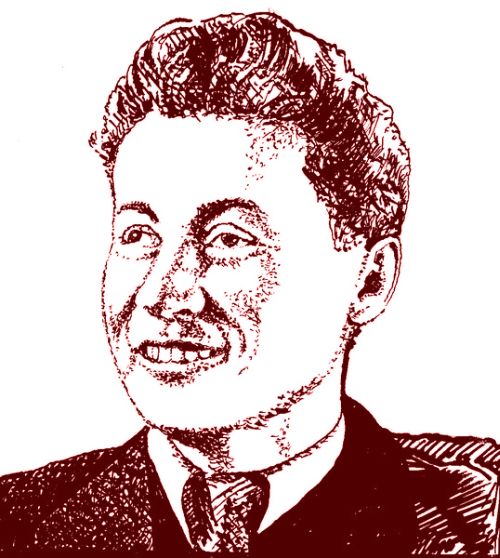 Василий Ажаев. Рис. Николай Холодок.