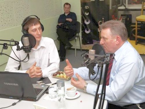 Павел Сарычев и губернатор Вячеслав Шпорт