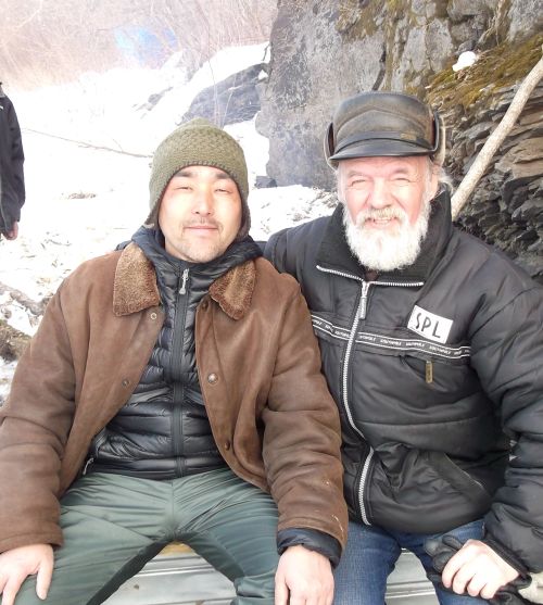 У петроглифов Шереметьево. Март 2012 г.