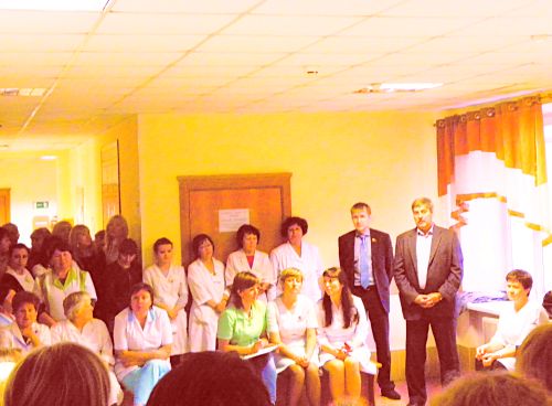 Собрание коллектива в областной поликлинике №1 Биробиджана