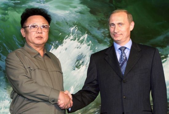 Ким Чен Ир и Владимир Путин