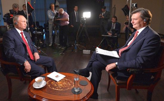 Интервью международному информационному холдингу Bloomberg.