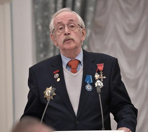 Вручение государственных наград Российской Федерации. Орденом Почёта награждён Ливанов Василий Борисович - артист, член Союза кинематографистов Российской Федерации.