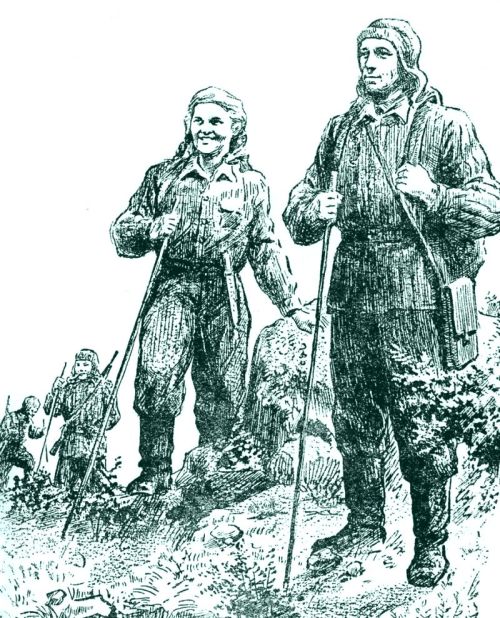 Художник-иллюстратор В.Г. Зуенко, в книге Хабаровского книжного издательства «Новый перевал» (1953), весьма похожими, изобразил автора и героя книги Юлию Алексеевну Шестакову и участника экспедиции на перевал Фауста Владимировича Колосовского