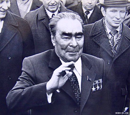 Леонид Брежнев в Комсомольске-на-Амуре. Фото Сергея Балбашова.