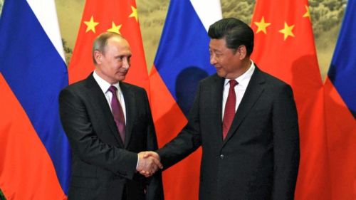 Президент России Владимир Путин и председатель КНР Си Цзиньпин