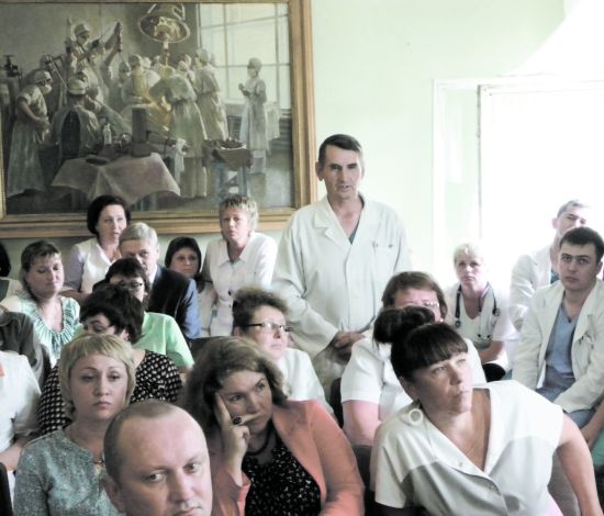 Коллектив больницы Теплоозерска