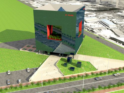 Новое здание IT-парка планировалось построить в 2018 году, где на площади 21 000 кв.м (согласно официальному утвержденному проекту площадь составляет 15 000 кв.м сметной стоимостью 2 млрд руб.), но из-за кризиса реализация проекта была приостановлена, так как стоимость строительства нового здания увеличилась с 1,2 млрд рублей до 6 млрд рублей