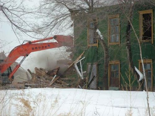Так рушили дома в Уссурийском по приказу хабаровской мэрии. Фото очевидца.
