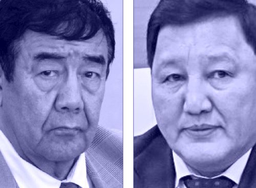 Председатель контрольного комитета Государственного Собрания (Ил Тумэн) Республики Саха (Якутия) Александр Уаров (слева) и председатель постоянного комитета Госсобрания по селу и аграрной политике Дмитрий Саввин