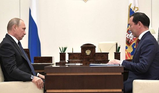 Владимир Путин и Айсен Николаев