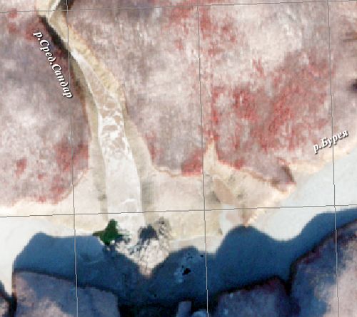 Аномалия на русле реки Бурея появилась 12 декабря 2018 года в 9.50