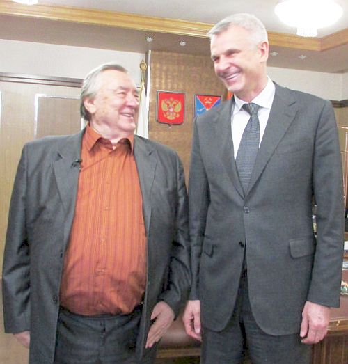 Александр Проханов и Сергей Носов. Фото Екатерины Глушик
