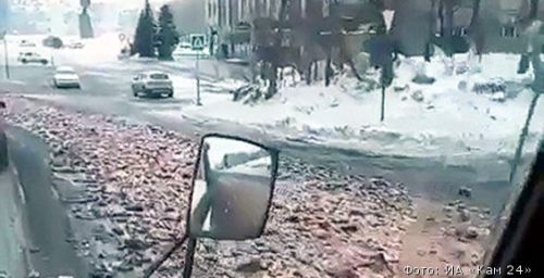 У здания краевого правительства на площади Ленина в Петропавловске-Камчатском рассыпали рыбьи головы...