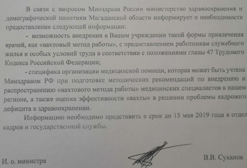 Региональный минздрав ищет возможности для привлечения врачей-вахтовиков Фото vesma.today