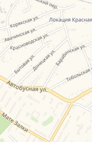 Барабинская на время стала Барабашевской. Фото Яндекс-карта   