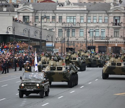 Дальневосточная столица заняла во всероссийском рейтинге парадов четвертую строчку. Фото Игоря Новикова, администрация Приморского края