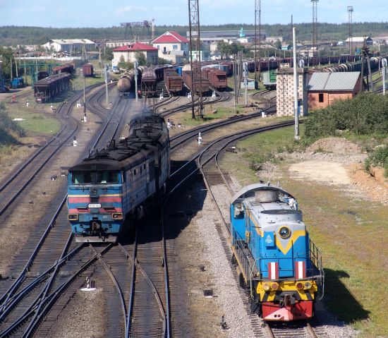 Когда железнодорожная линия с материка перейдет на о. Сахалин? Фото Сергея Балбашова