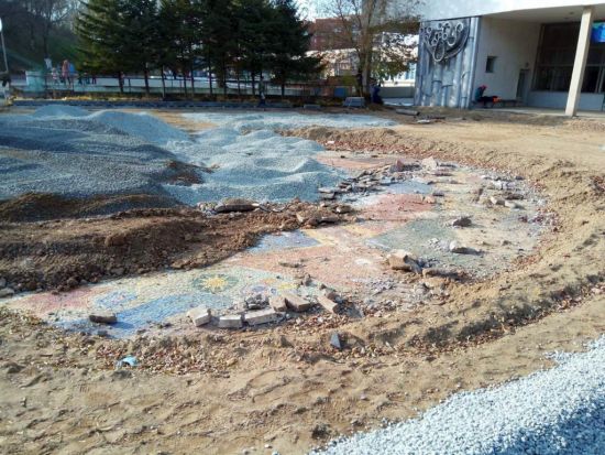 Так уничтожался фонтан