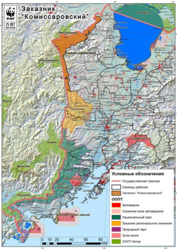 Заказник расположен на ключевой для тигра и леопарда территории. 