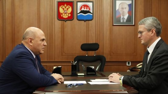 Михаил Мишустин и Владимир Солодов