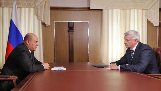 Михаил Мишустин и Сергей Носов