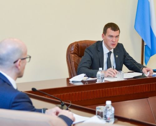 Совещание. Фото: Пресс-служба правительства Хабаровского края.