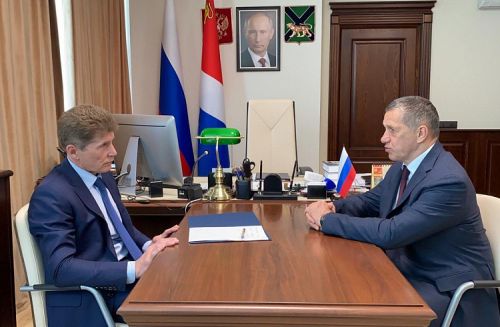 Олег Кожемяко и Юрий Трутнев