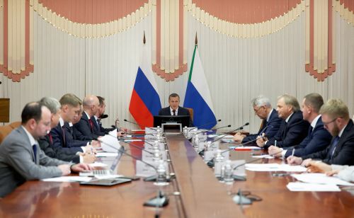 На совещании