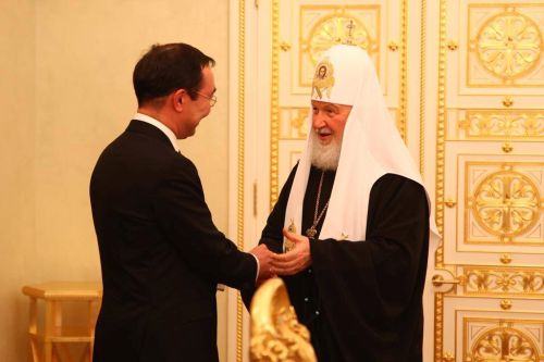 Айсен Николаев встретился с Патриархом Кириллом