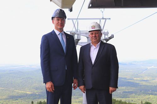 Губернатор Михаил Дегтярев и мэр Сергей Кравчук