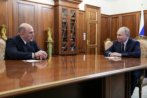 Михаил Мишустин и Владимир Путин