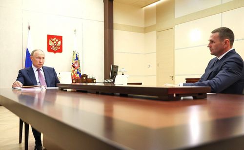 Владимир Путин и Дмитрий Демешин