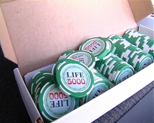 Фишки из подпольного казино.