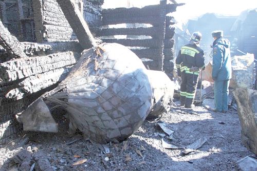 Все что осталось от храма Александра Невского. Фото: Приамурская митрополия Русской Православной Церкви.