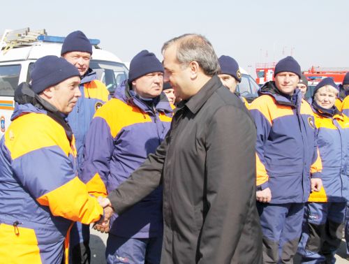 Владимир Пучков поблагодарил сотрудников МЧС Приморского края