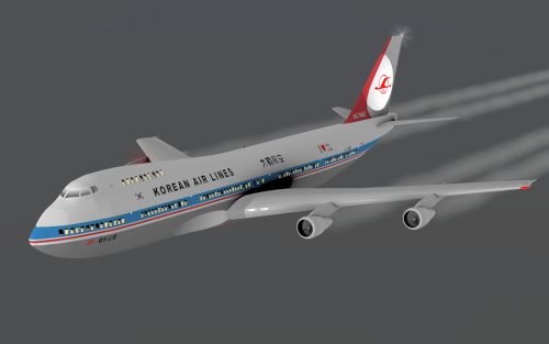 Компьютерное изображение рейса KAL-007. NASA
