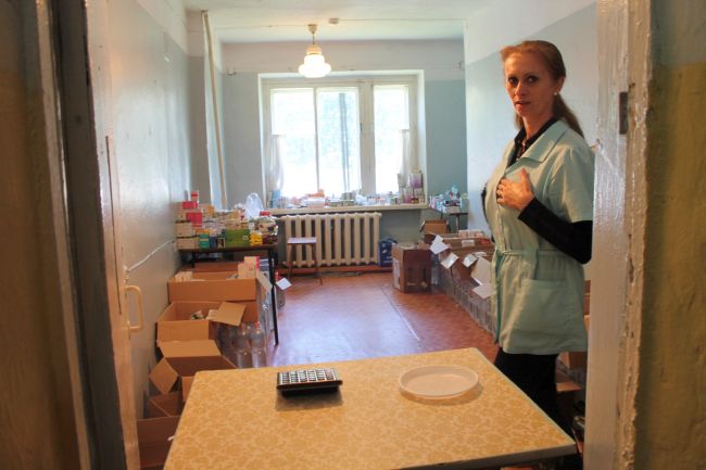 Импровизированный магазин.