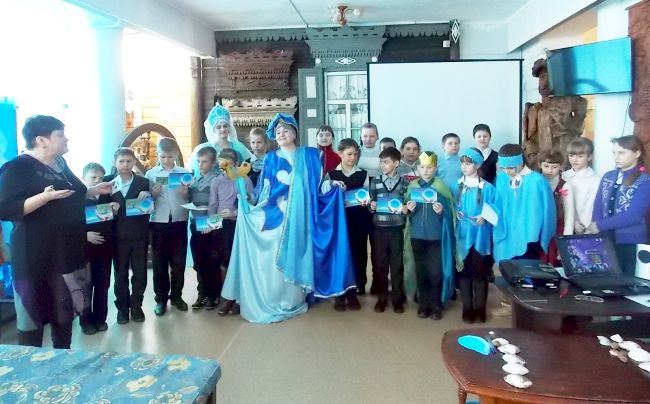 Школьники «путешествовали» по реке Амур, и в ходе игры знакомились с водными обитателями