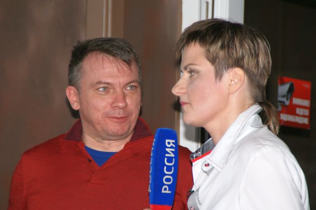 Настя и директор ГТРК - Магадан Яков Радченко