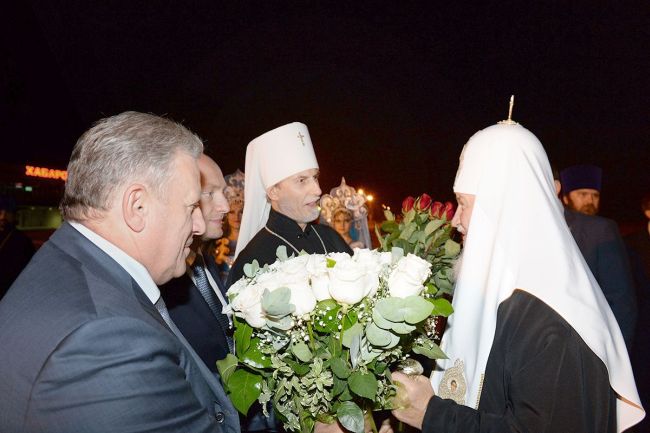 С прибытием! Фото: свящ. Игорь Палкин. Пресс-служба патриарха Московского и всея Руси