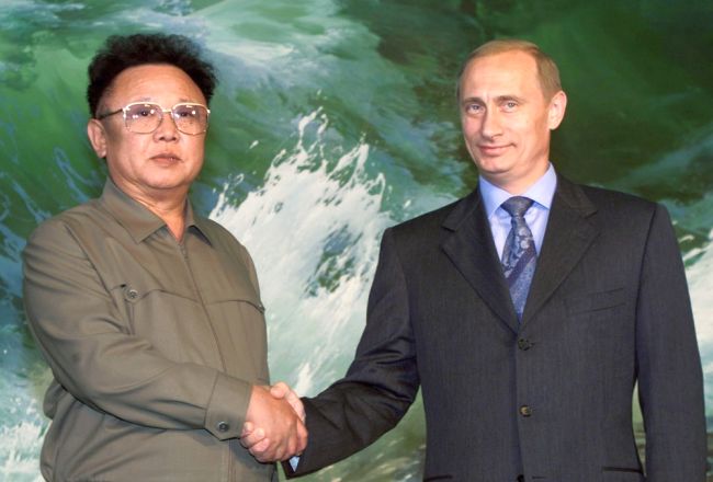 Ким Чен Ир (김정일) и Владимир Путин
