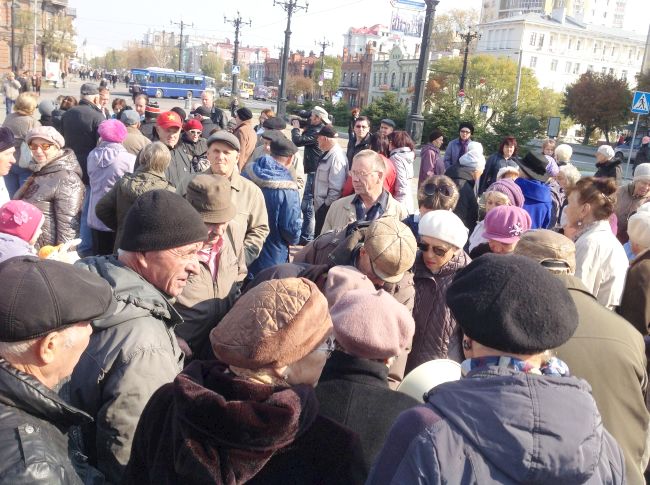 Митинг дачников левобережья Хабаровска