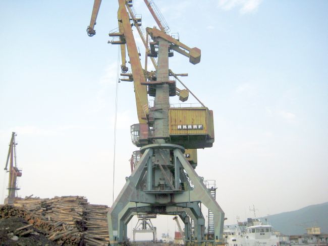 Портальные краны, которые порежут, не вмещаются даже в фотообъектив.