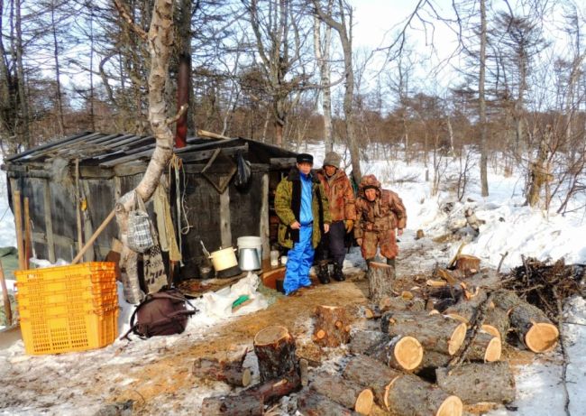 Морозные февральские дни 2015 года братьев Оно и их лубяной избушки.