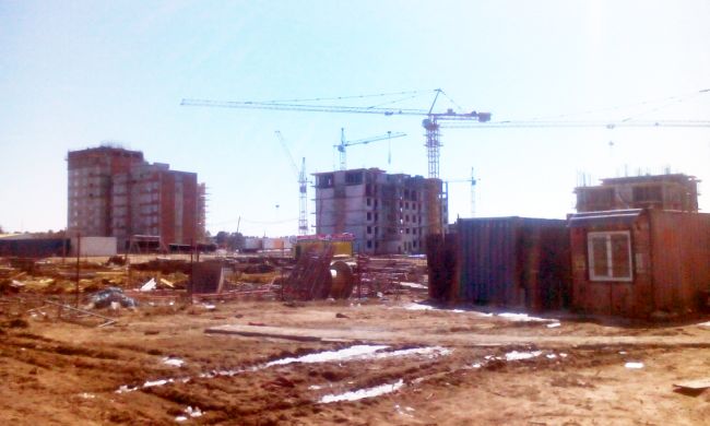 Стройка на Циолковского (нажмите, чтобы увеличить)