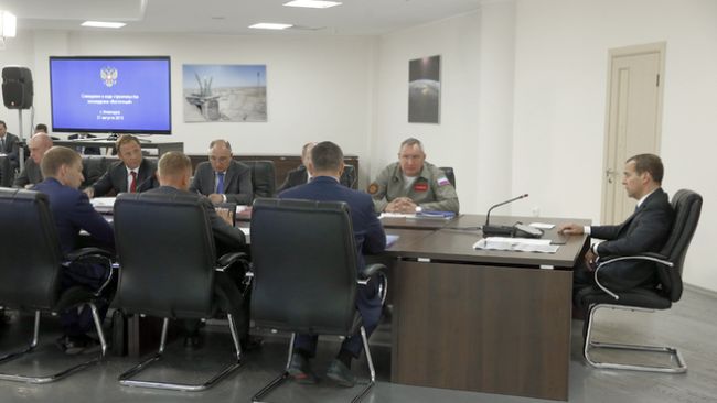 Совещание о ходе строительства космодрома Восточный