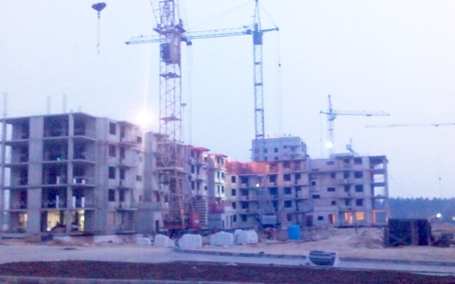 Новый город у космодрома пока только строится