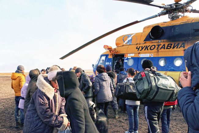 Посадка на вертолет в Биллингсе