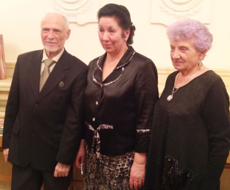 Хабаровское отделение ВООПИиК: председатель Николай Крадин, зам.председателя Людмила Ишаева и ответственный секретарь Тамара Бессолицына.